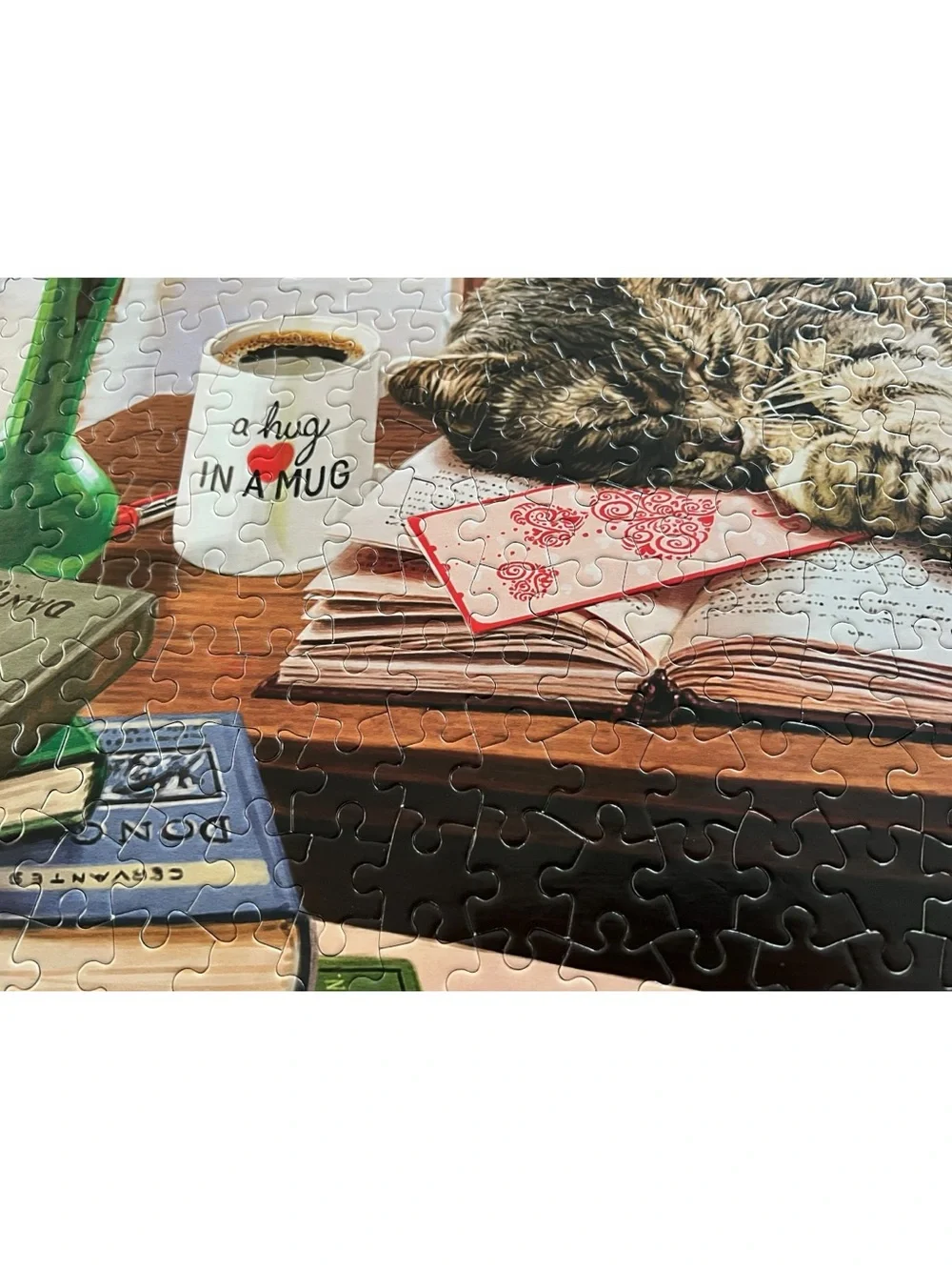 White Mountain Puzzle - Cute Cats - Multi-Color “Cozy Bookshop” - 1000pc